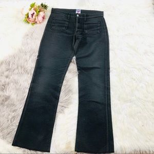 faux leather bootcut pants womens